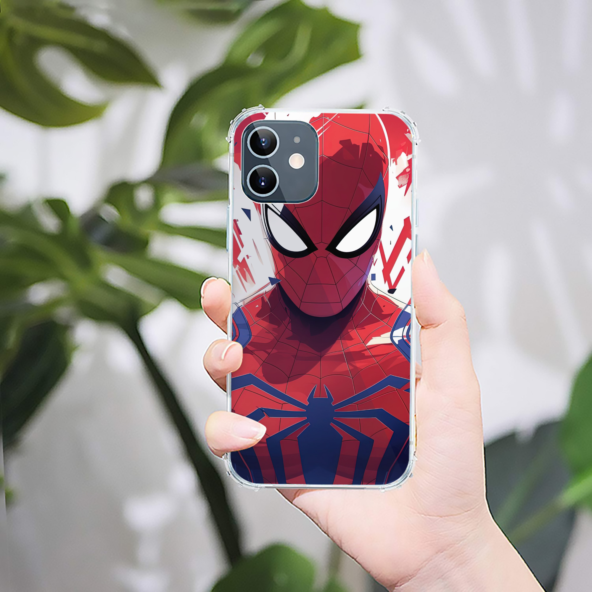 （画像用） Spider Man スパイダーマン 【iPhone 12シリーズ対応】透明スマホケース（クリアソフトケース）